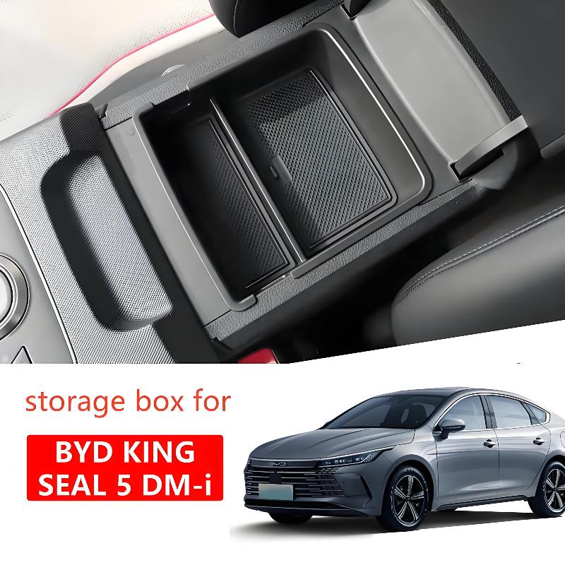 Armrest Storage Box for BYD KING SEAL 5 DMi CHAZOR 2025 2024 Center Console Organizer Interior Accessories