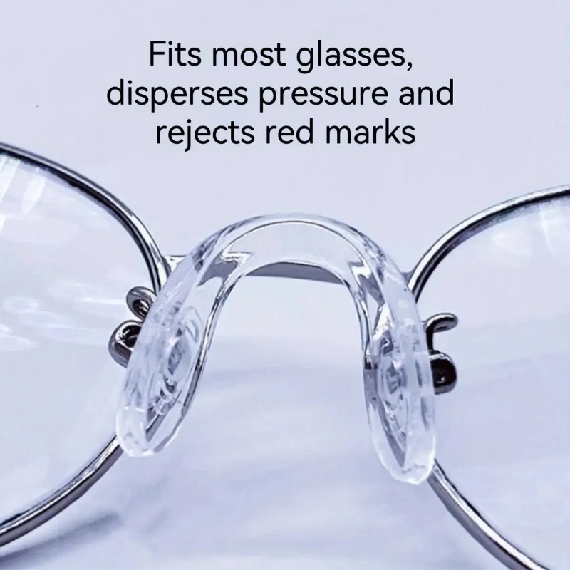 1/2/4pc Ultra-Soft Silicone Eyeglass Nose Pads Comfort Fit Glasses Frame Accessories Anti-Slip Nose Pads for Sports & Daily 2030