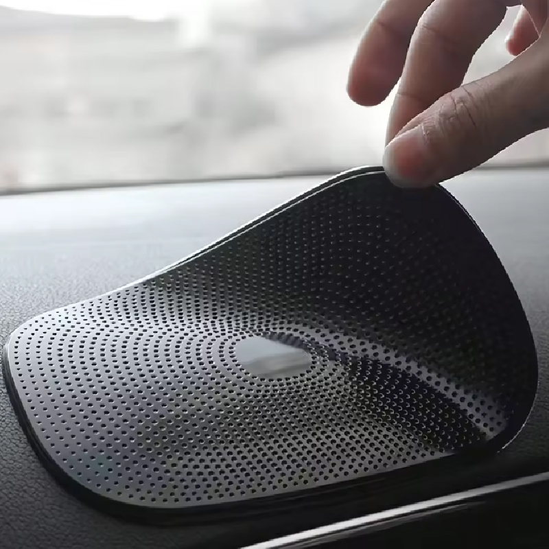 1Pcs Black Silicone Car Non-Slip Mat Anti-Slip Slide-Proof Dashboard Sticky Dash Adhesive Mobile Phone Holder Magic Pad