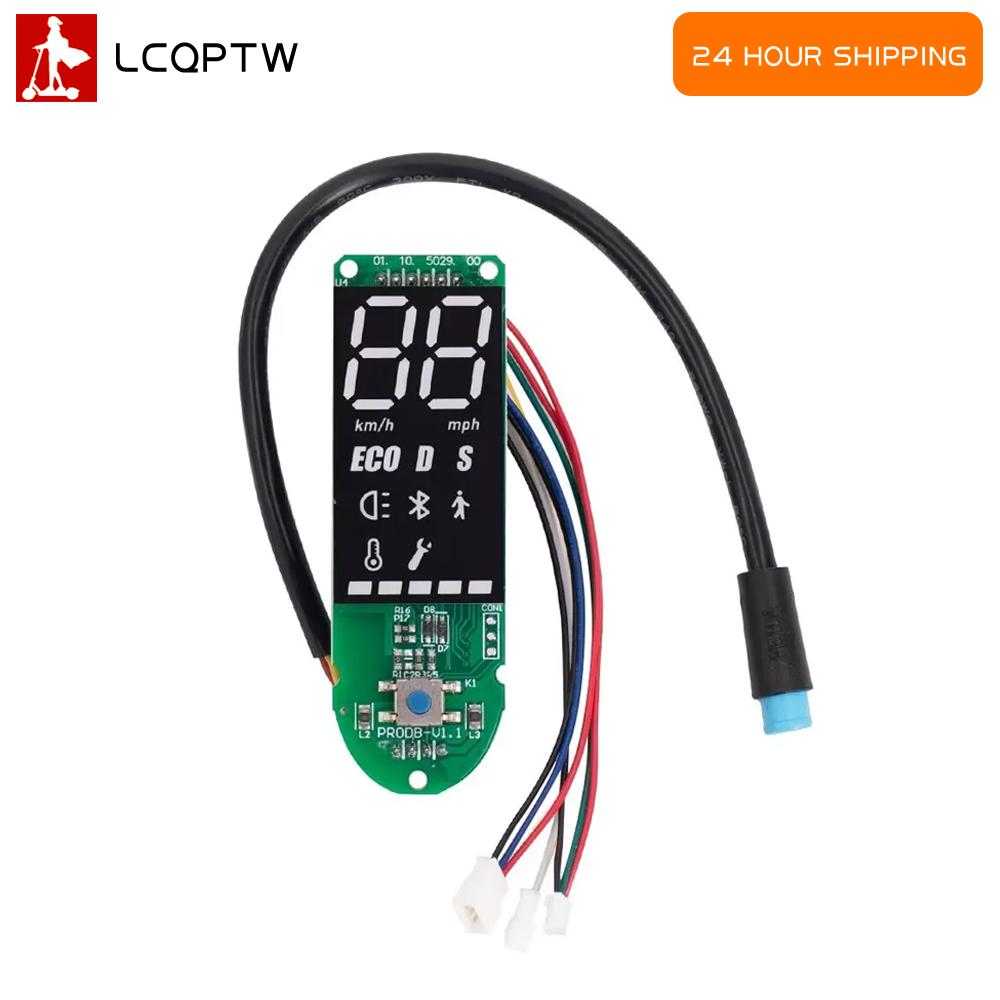 Electric Scooter Dashboard Circuit Board for Ninebot MAX G30 Kickscooter Dash Board Display with Screen Cover Accessories