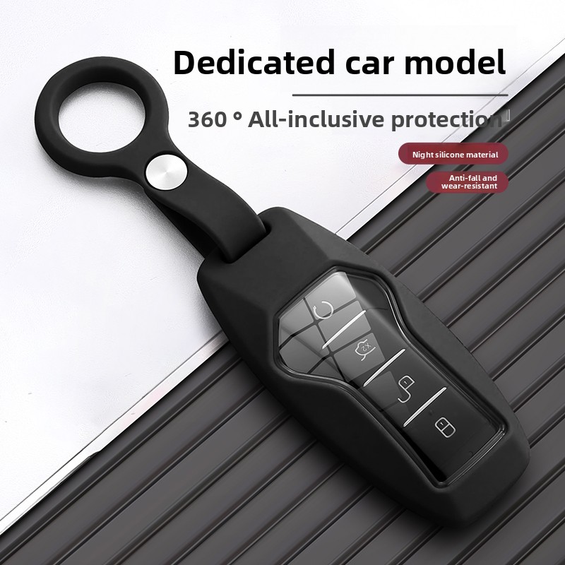 Soft Silicone Key Case for BYD Han EV Dolphin Song Plus DMI Seagull Yuan UP Qin Pro Seal 06 Tang L Auto Accessories