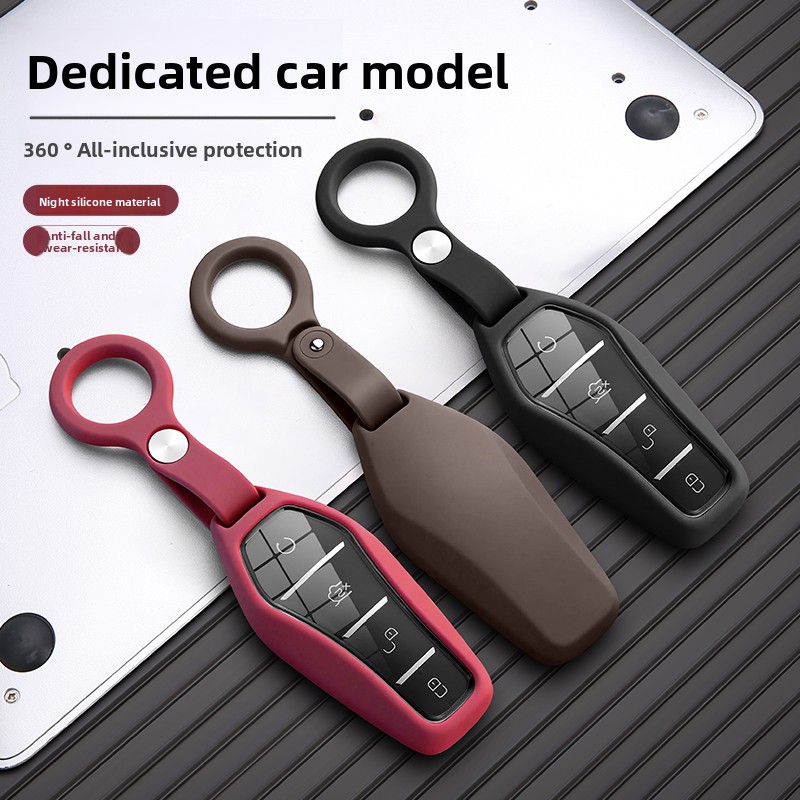 For Compatible with BYD New Key Covers: Han EV, Dolphin, Song Plus DMI, Seagull, Yuan UP, Qin Pro, Seal 06, Escort 7, Tang L