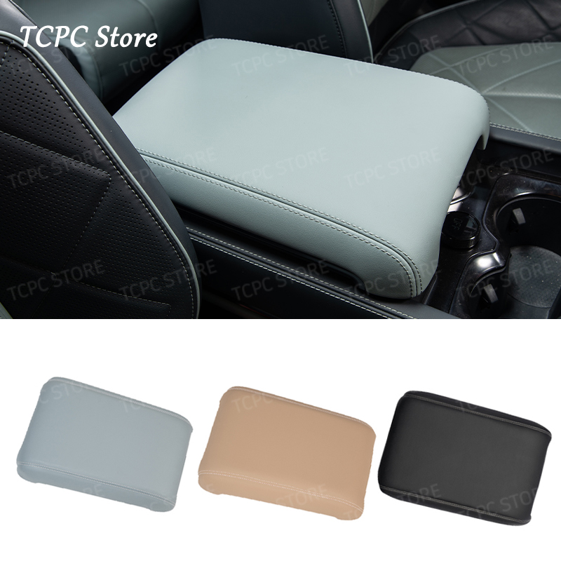 For BYD Formula Leopard 5 Denza B5 High luxury Armrest Box Cover Protective Nappa Leather Central Control Pad Car Interior
