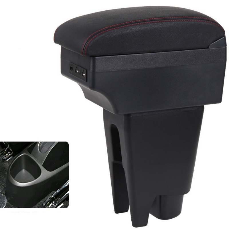 For Peugeot 107/Citroen C1/Toyota Aygo BJ/BYD F0 armrest box Interior Car Armrest Center Storage box USB Car-styling Decorat