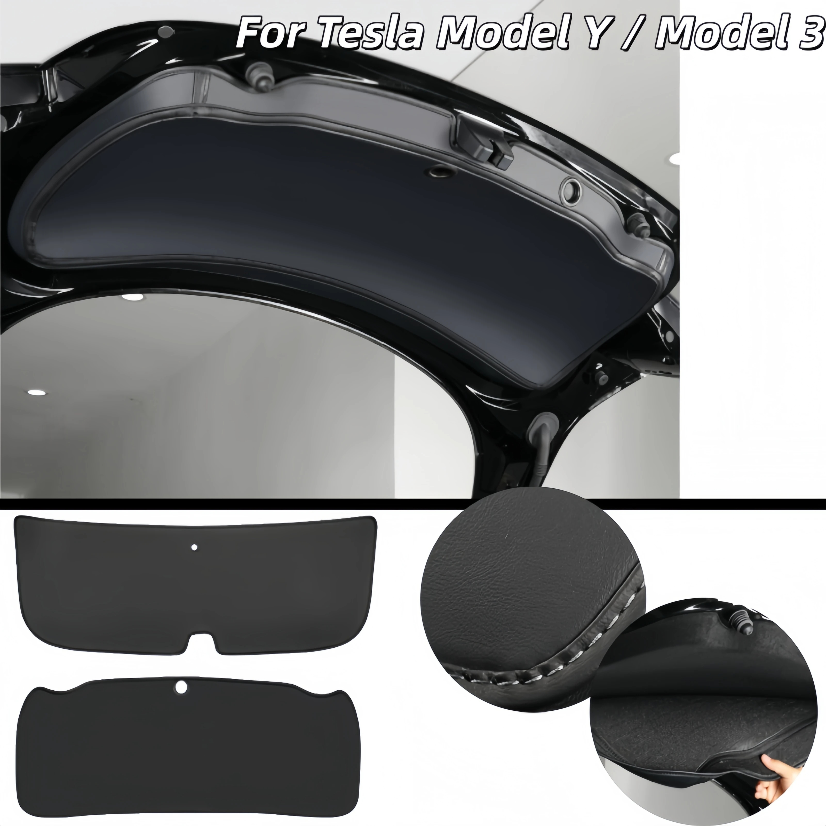 Leather Trunk Mat for Tesla Model Y Model 3 New Updated Version Anti Dirt Cargo Liner Protective Guard Car Accessories