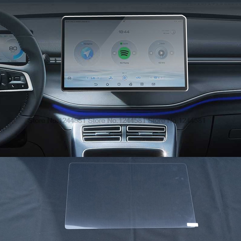 Tempered glass For BYD King DM-i/chazor 2024 12.8 inch Car GPS Navigation Protective Film LCD screen protective film accessories